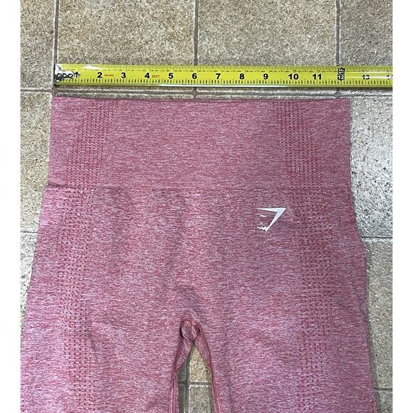 NWOT-Gymshark Vital Seamless Pink Contour Leggings Youth Size 24”X 22.5” - Picture 3 of 9